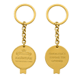 Complimentary bespoke caviar tin opener keychain